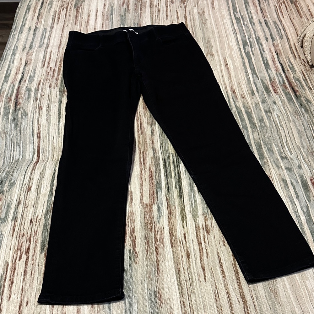 Nine West Tummy Control Black Straight-Leg Pants size 14